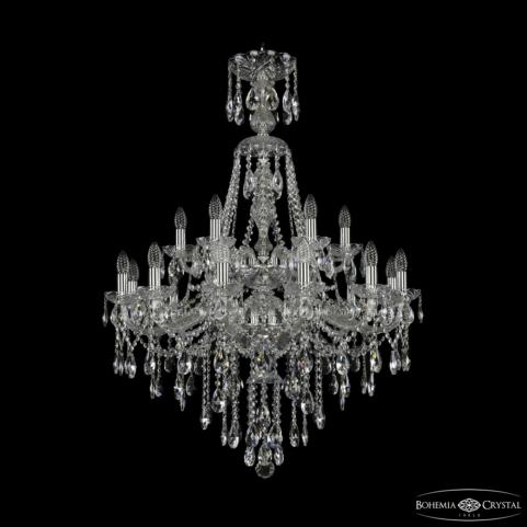 Люстра Bohemia Ivele Crystal  1415/12+6/300/XL-114/2d Ni