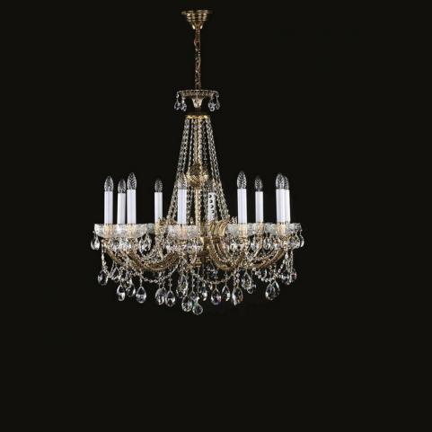Люстра Art Glass CR 0006/10/20 WHITE GOLD CE