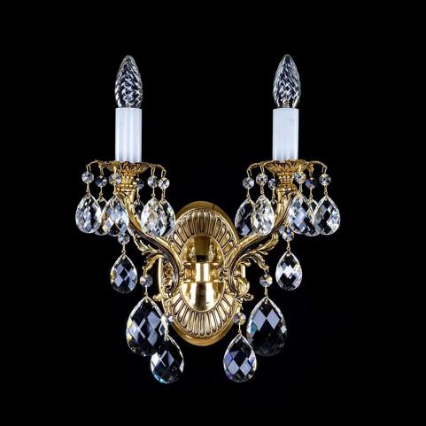Бра Art Glass ISIS II. BRASS ANTIQUE CE