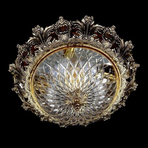 Люстра Art Glass CHARLIZE DIA 470 NICKEL ANTIQUE