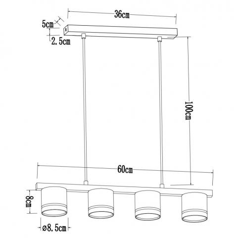 Светильник подвесной Arte Lamp Legacy A8024SP-4WH
