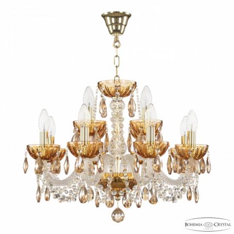 Люстра Bohemia Ivele Crystal 5402/8+4/195 G Amber/M-1H K721