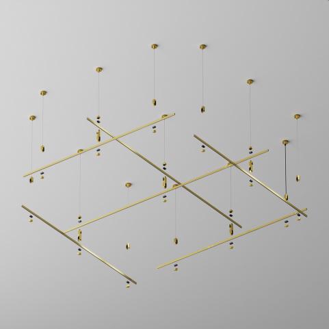 Шинопровод Maytoni Flarity TRX154-112BS, магнитный модульный, латунь 2м