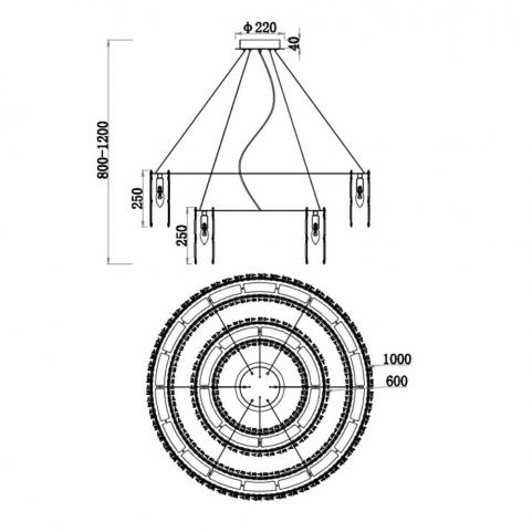 Подвесной светильник Stilfort Santorini 2173/05/26P