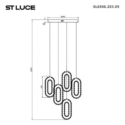 Подвесной светильник ST Luce Allungo 3000K SL6506.203.05