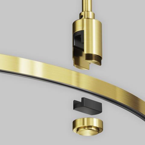 Шинопровод Maytoni Flarity TRX154-SR-D800-BS, магнитный модульный полукруг, латунь 800мм
