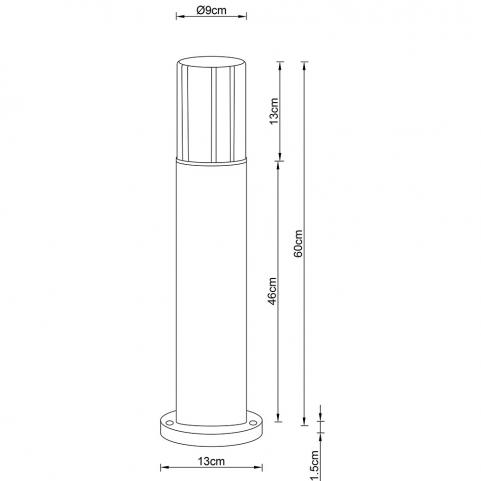 Уличный фонарь Arte Lamp Seginus A6515PA-1BK