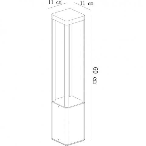 Уличный фонарь Arte Lamp Pherkad A2726PA-1BK