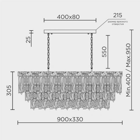 Подвесной светильник Modelux   ML.7206.900.300 GD