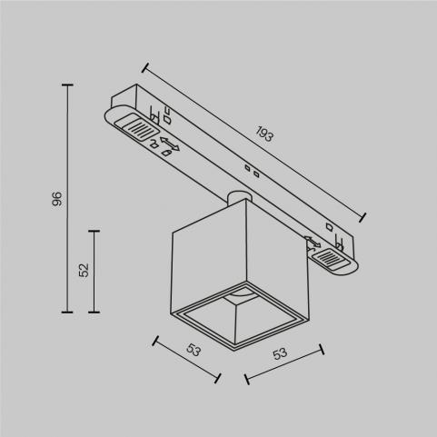Трековый светильник Maytoni Technical Exility 3000K  Alfa S TR133-2-7W3K-BS
