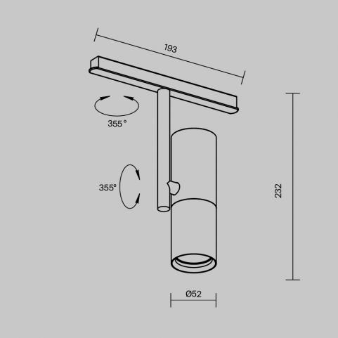 Трековый светильник Maytoni Technical Exility 3000K  Elti TR005-2-12W3K-B