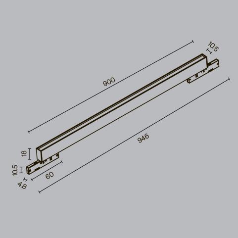 Трековый светильник Maytoni Technical Levity 2700К Basis TR192-1-21W2.7K-B