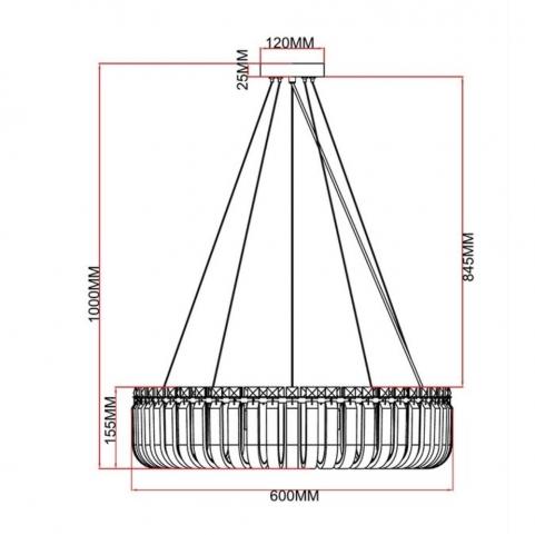 Светильник подвесной Arte Lamp Mayotte A1071SP-10CC