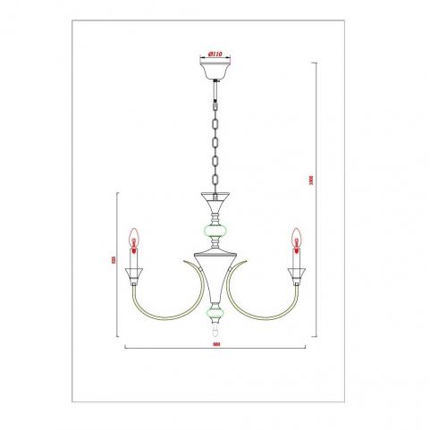 Люстра Arte Lamp Collinetta A4094LM-6WH