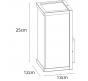 Настенный уличный светильник Arte Lamp Pot  A1631AL-1BK