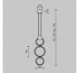 Подвесной светильник Maytoni Link MOD357PL-L20BS3K
