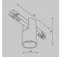 Трековый светильник Maytoni Technical Exility 3000K  Alfa TR122-2-7W3K-BS